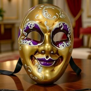 ITALIAN CARNIVAL MASK~HAND PAINTED